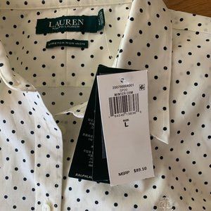 Ralph Lauren Polka Dot Button Down